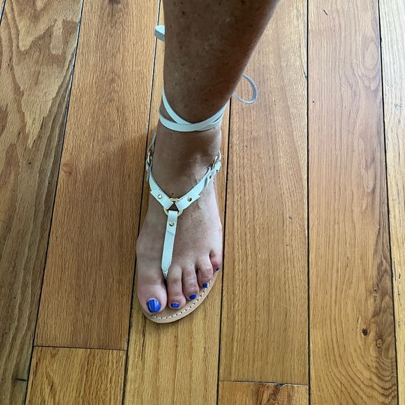 White Anthropologie size 9 NWT Sandals - Picture 2 of 4
